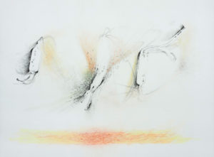 Drawing by Jane Irwin at Sivarulrasa Gallery