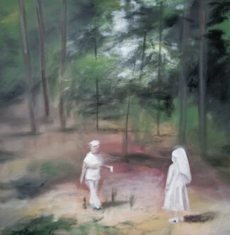 Painting by Jihane Mossalim at Sivarulrasa Gallery